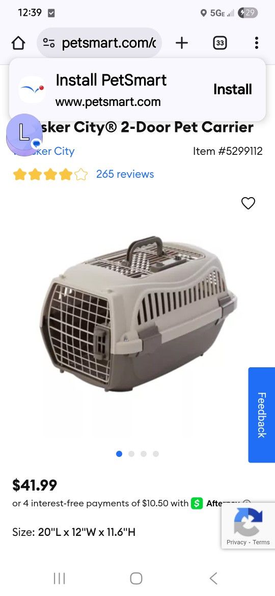 Petsmart Pet Carriers