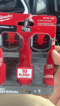 Milwaukee 10-Piece Bi-Metal Oscillating Blade Set