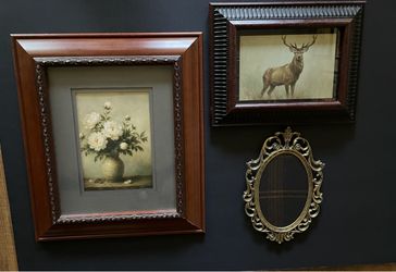 Vintage Wall Art Frames Set of 3