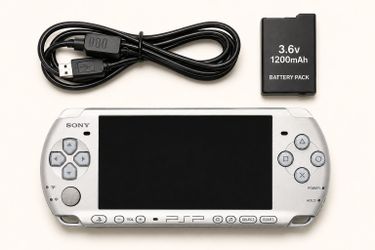 🔥 Sony PSP-3000 Mystic Silver | 64GB | New Battery | Excellent Condition | 7-Day Warranty