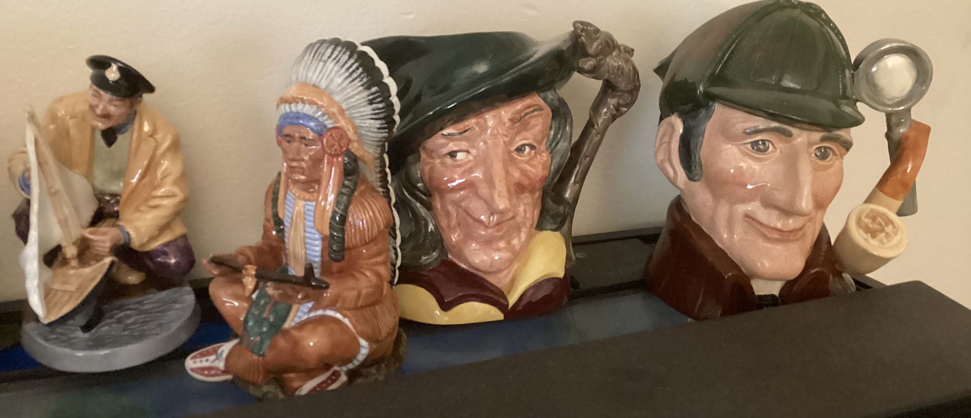 Royal Doulton Mugs and Figurines (some with signatures)