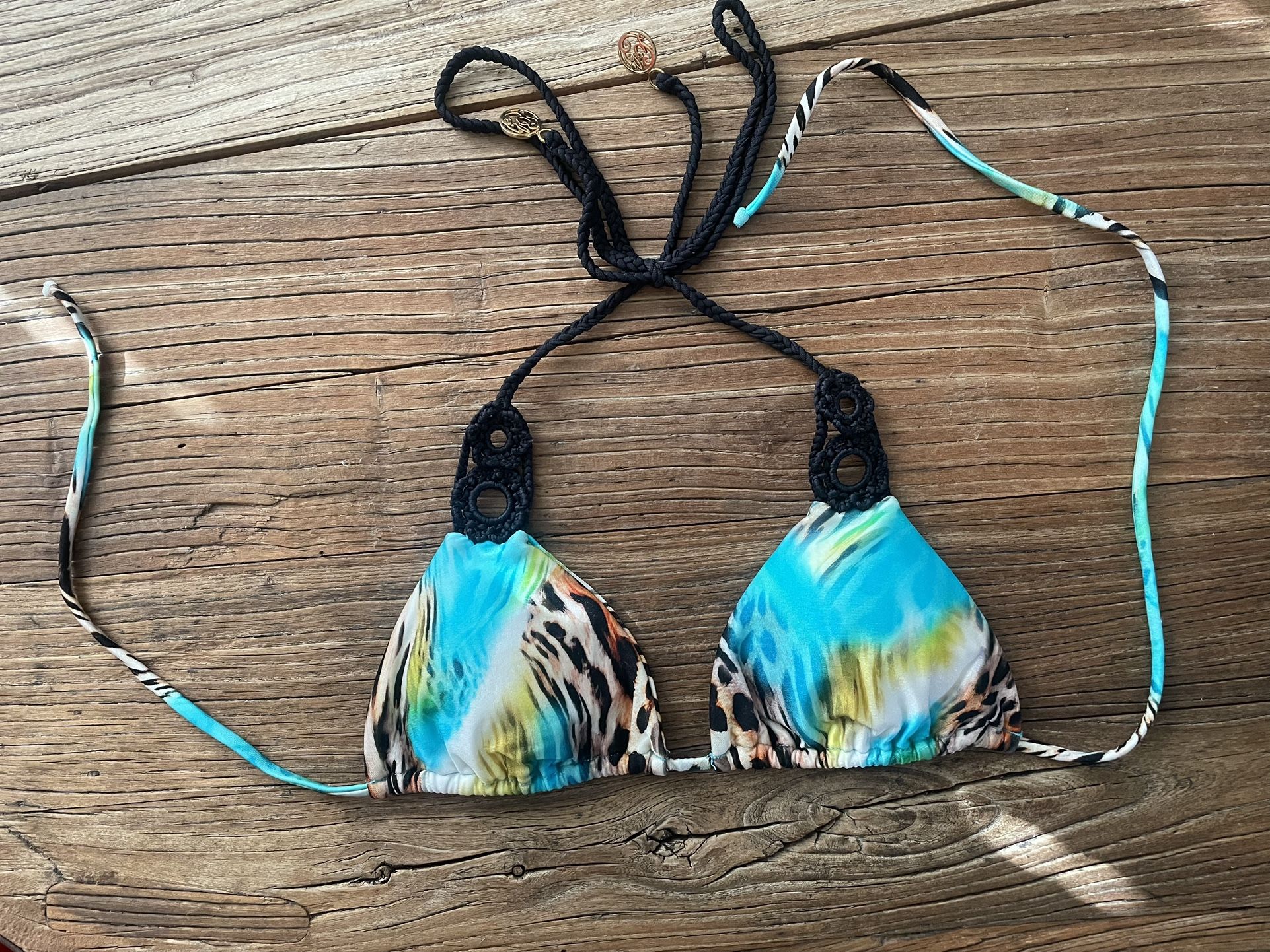New LULI FAMA Designer Bikini Top Size XS