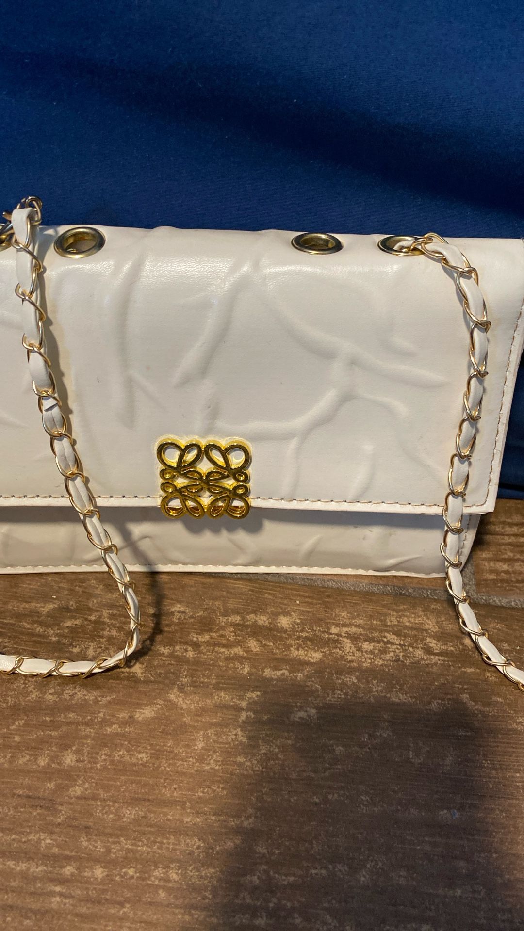 Cream White Colored Small Purse