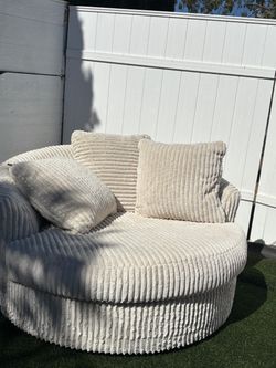 Large swivel couch