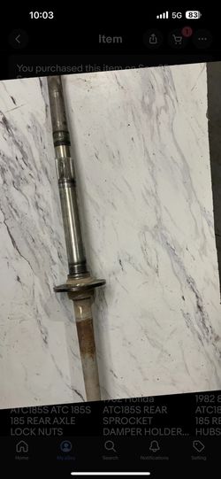 Honda ATC 185 Rear Axle