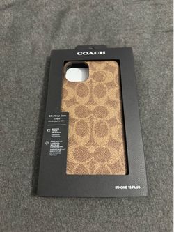 Coach Slim Wrap Case – **iPhone 15 Plus** Brand New in Box, Never Used