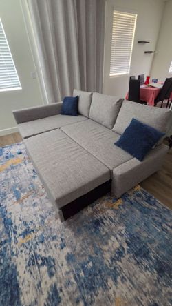 IKEA Pullout Couch Friheten Gray