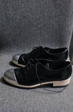 Miu Miu Black/Silver Leather
