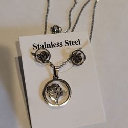 Stainless Steel Bracelet/earrings 