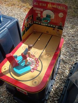 All Star Basketball Vintage Tin Toy Game
