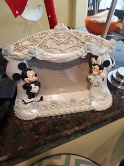Wedding Picture Frame Mickey and Minnie