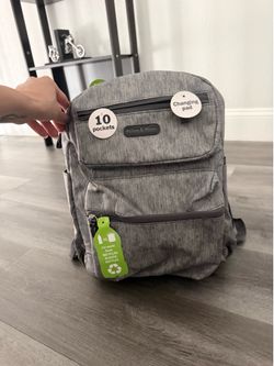 Diaper bag with changing pad