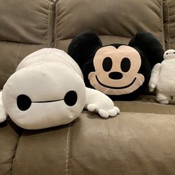 Disney Baymax & Mickey Mouse Plush Dolls