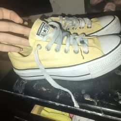 All-star Yellow Platform Converse