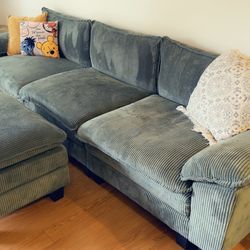 Corduroy Cloud Couch U Shaped Couch
