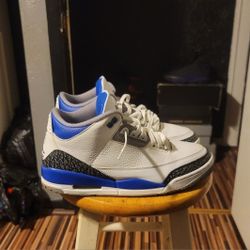 Jordan 3 Court Blue Good Cond Sz 10 $175