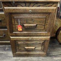 Wooden Filing Cabinet