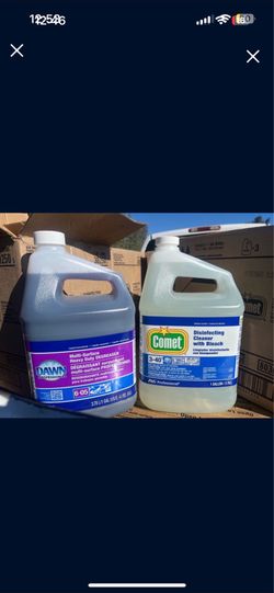 Dawn Multi-surface heavy duty Degreaser/ Comet Disinfecting cleaner with bleach