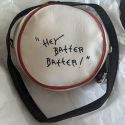 Betsey Johnson Hey Batter Batter Baseball Crossbody Bag handbag purse accessory