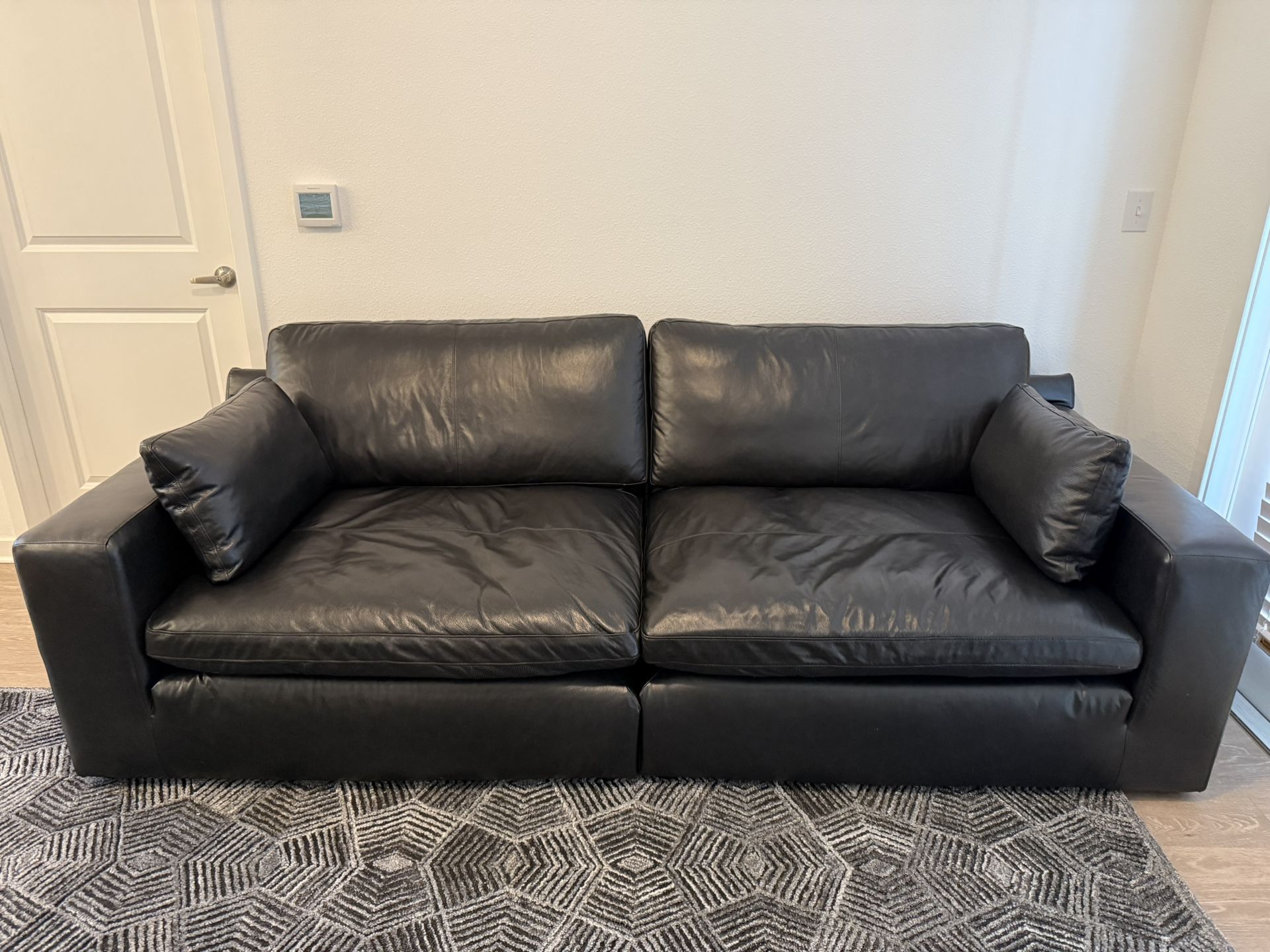 Black Leather Sofa