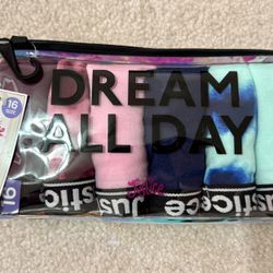 New Big Girl Justice Size 16, 6 Pk Bikini Underwear Gift Teens Kid