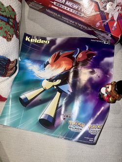 Pokémon Keldeo black & white version Nintendo ds poster 