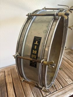 Vintage Amrit steel and brass broken drum assemblage project  light fixture