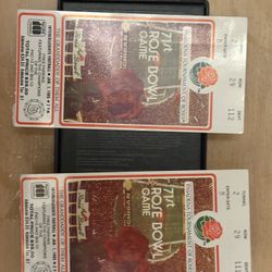 1985 Rose Bowl Tickets 