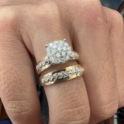 VS 0.75CTW DIAMOND TRIO SET 