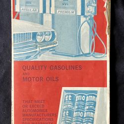 Vintage Collectible 1973 Texas Road Map And Collectible 1998 Texaco Memorabilia Calendar 