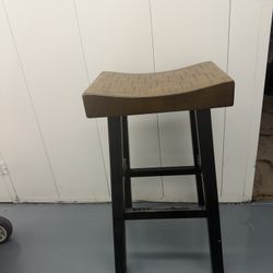 Set Of 2 Wooden Chair/bar Stool
