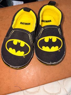 Batman shoes size 3 to 6 months
