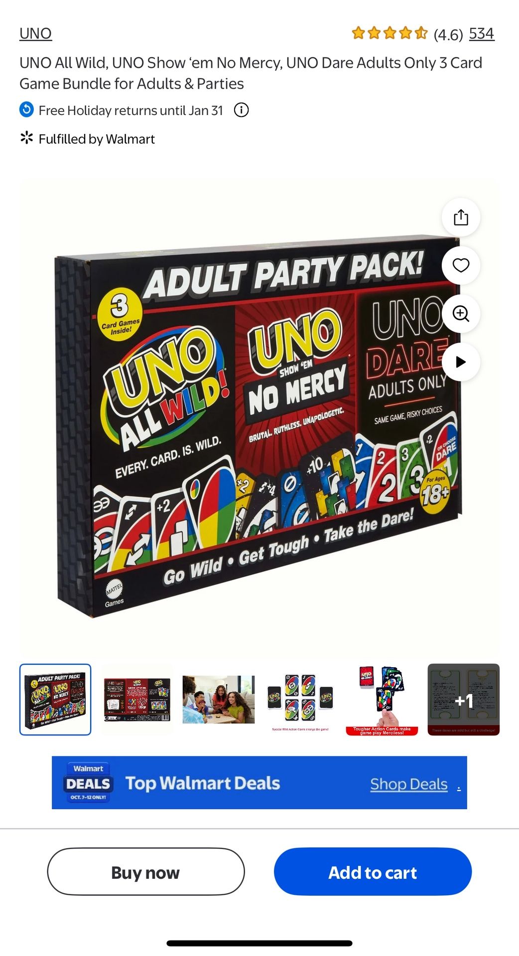Uno Adult Party Pack