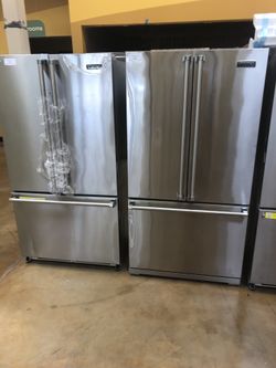 Stainless steel counter depth refrigerator Viking
