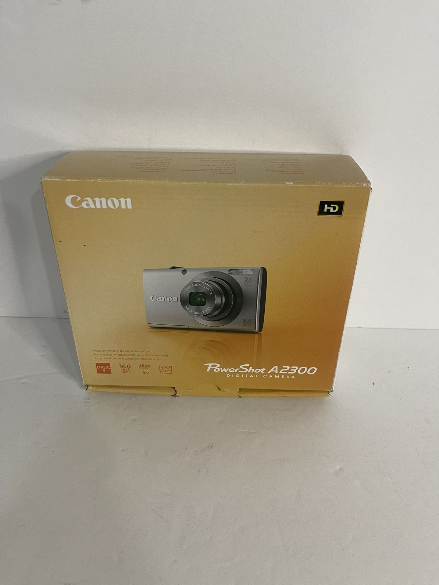 Canon PowerShot A2300 HD Digital Camera 16.0 Mega Pixels 5X Optical Zoom Working