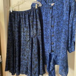 Conjunto De Falda Y Blusa