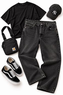 Dickies Men’s 40x32 Washed Black Jeans