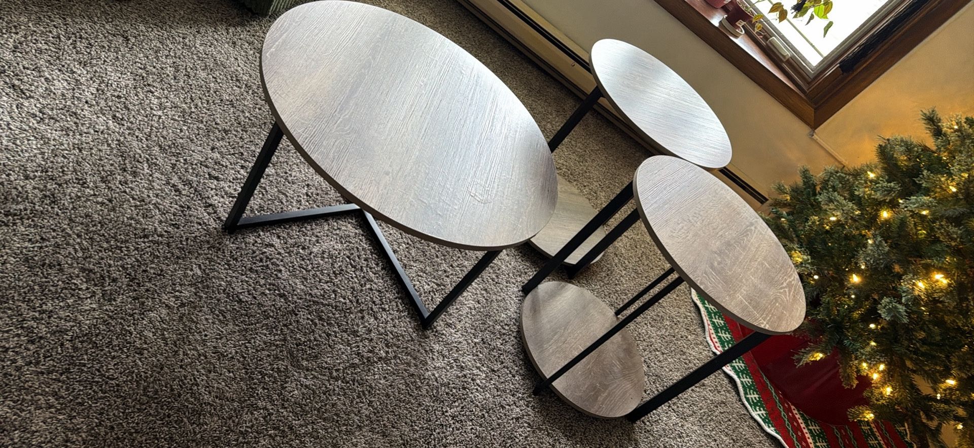 Coffee Table And Matching End Tables