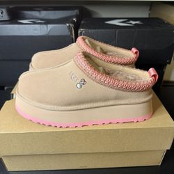 UGG Tazz Women’s Slippers Love ‘25 Pink Brown Size 6 7 10 12 