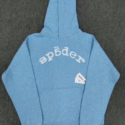 baby blue vvs spider hoodie