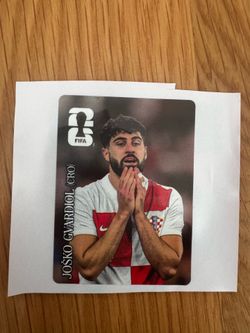 Josko Gvardiol (CRO) - Sticker - World Cup Panini Album - Coca Cola
