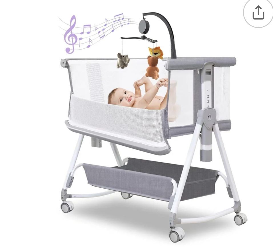 New- 3 In 1 Bedside Sleeper, Rocker, Bassinet