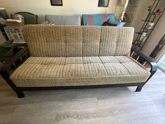 Comfortable Texture Fabric Futon/sleeper Couch