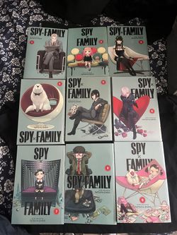 Spy X Family Manga (Volumes 1-9) Great Condition 