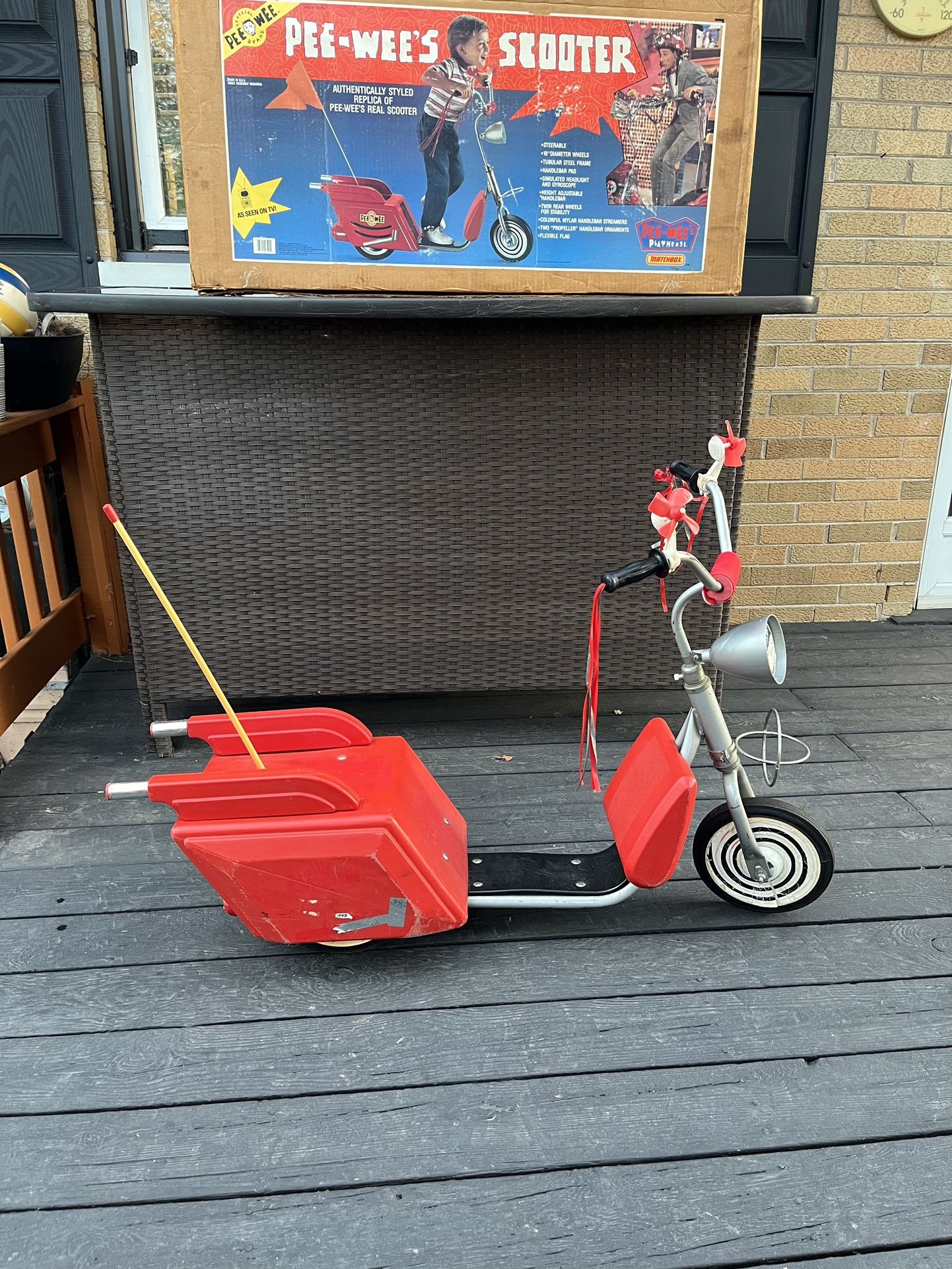 Vtg Pee Wee Herman Playhouse Life Size Scooter 1988 Matchbox
