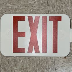 Emergency Exit Sign With Lights
