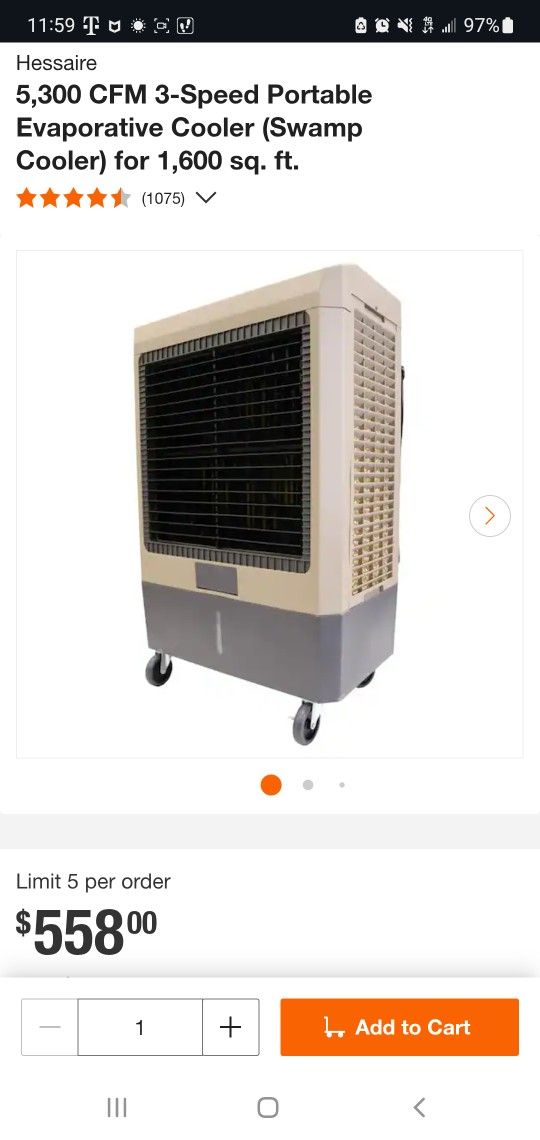 Portable Evaporative Cooler