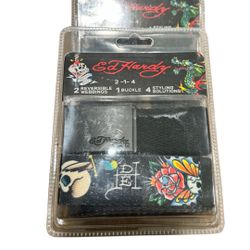 Ed Hardy 2 Designer Reversible Belts. Just 4 Left!