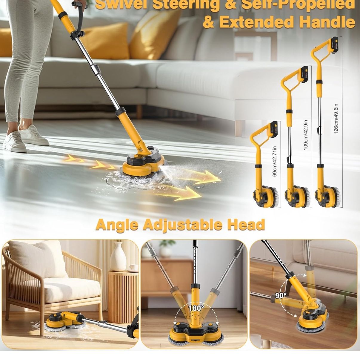 Cordless Electric Mop 