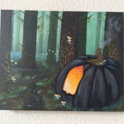"Pumpkin Perfect" Original Acrylic Painting